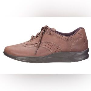 SAS Tripad Comfort Walk Easy Orthopedic Leather Oxford Lace Up Shoe 10M Brown